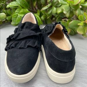 Neiman Marcus Suede Leather Penny Loafer Moc Driving Loafer